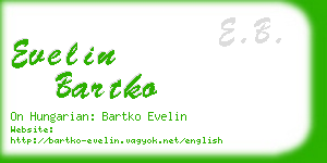 evelin bartko business card